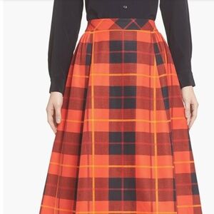 Kate Spade New York Woodland Plaid Midi Skirt (2)